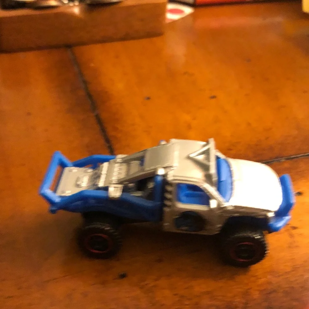 Blue & White Kids Toy Truck - Brand Unknown